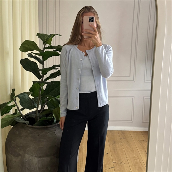 Rosemunde RWLaica Raglan Cardigan, Heather Sky